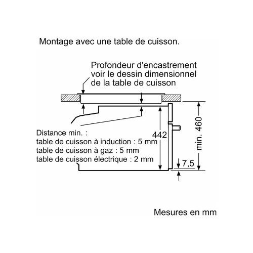 N 70, Four intégrable compact avec fonction micro-ondes, 60 x 45 cm, Inox NEFF C24MR21N0