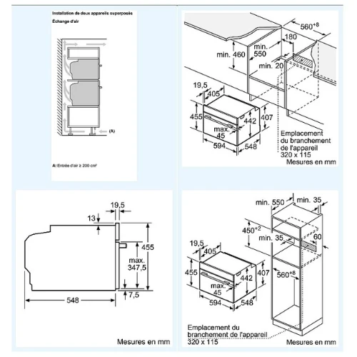 iQ700, Four compact intégrable, 60 x 45 cm, Noir SIEMENS CB774G1B1