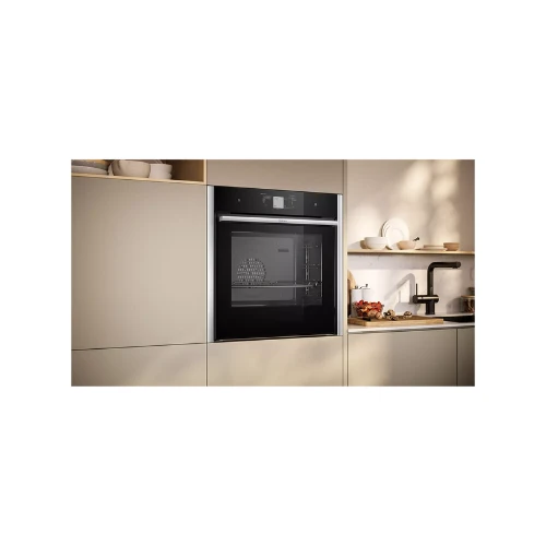 N 90, Four intégrable avec fonction vapeur, 60 x 60 cm, Inox NEFF B64VT73N0