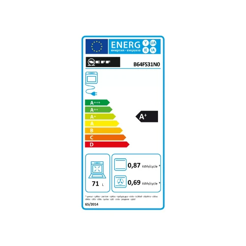 N 90, Four intégrable vapeur, 60 x 60 cm, Inox NEFF B64FS31N0