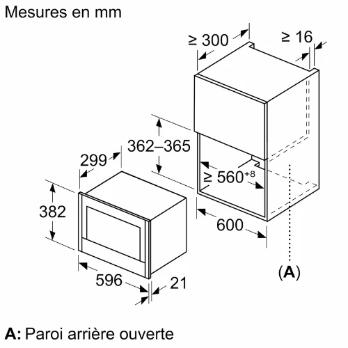 N 70, Micro-ondes intégrable, Inox NEFF NR4WR21N1