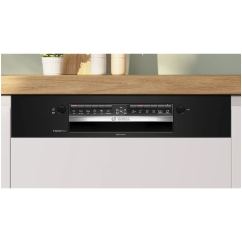 Série 4, Lave-vaisselle encastrable avec bandeau, 60 cm, Noir BOSCH SMI4HCB07E