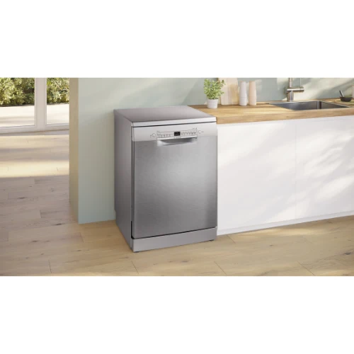 Série 2, Lave-vaisselle pose-libre, 60 cm, Acier brossé anti-traces SMS2HTI06E BOSCH