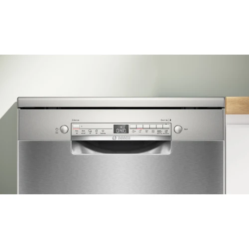 Série 2, Lave-vaisselle pose-libre, 60 cm, Acier brossé anti-traces SMS2HTI06E BOSCH