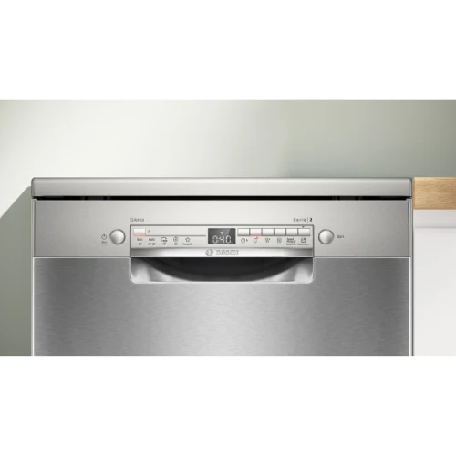 Série 2, Lave-vaisselle pose-libre, 60 cm, Acier brossé anti-traces BOSCH SMS26AI01F(F)