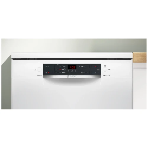 Série 2, Lave-vaisselle pose-libre, 60 cm, Blanc BOSCH SMS25AW10F
