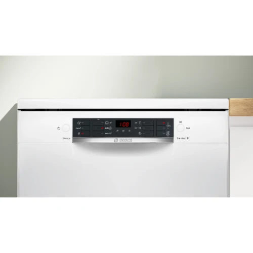 Série 2, Lave-vaisselle pose-libre, 60 cm, Blanc BOSCH SMS26AW01F