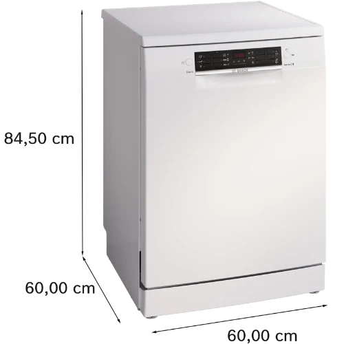Série 2, Lave-vaisselle pose-libre, 60 cm, Blanc BOSCH SMS26AW01F