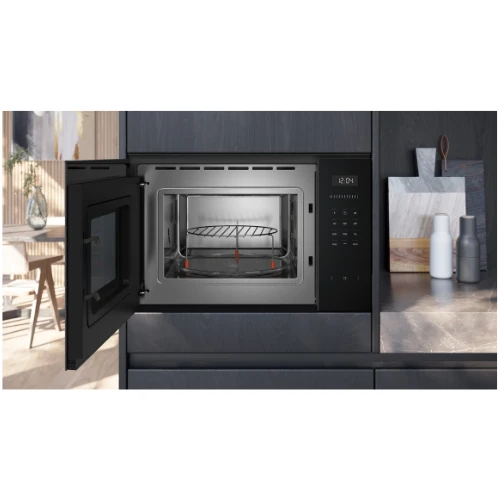 iQ500, Micro-ondes intégrable, 59 x 38 cm, Noir SIEMENS BE555LMB1