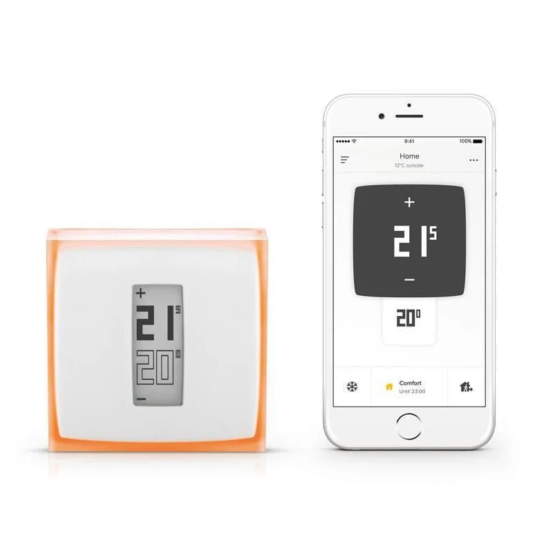 Thermostat intelligent compatible chaudière individuelle ou pompe à chaleur