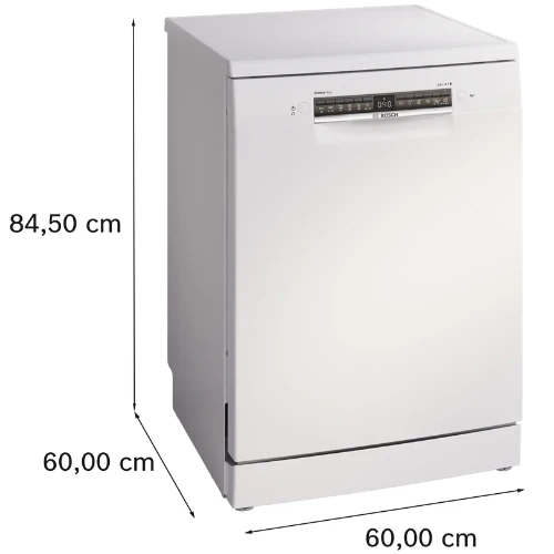 Série 4, Lave-vaisselle pose-libre, 60 cm, Blanc BOSCH SMS4EMW01F