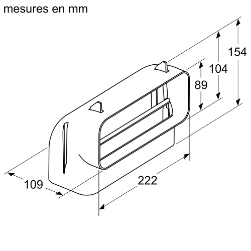 Conduit plat, 90 °, vertical M SIEMENS HZ9VDSB3