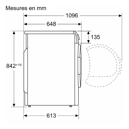Série 6, Sèche-linge pompe à chaleur, 8 kg BOSCH WQG24502FR