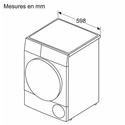 Série 6, Sèche-linge pompe à chaleur, 8 kg BOSCH WQG24502FR