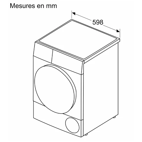 Série 6, Sèche-linge pompe à chaleur, 9 kg BOSCH WQG13500FR