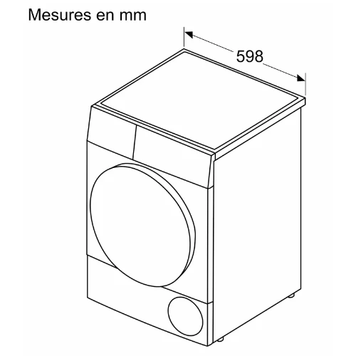 Série 6, Sèche-linge pompe à chaleur, 8 kg BOSCH WQG133DTFR