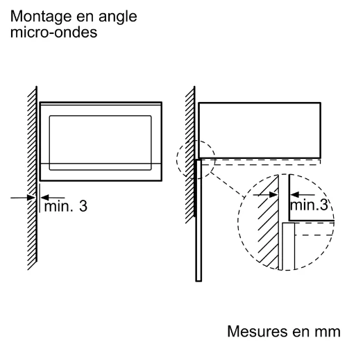 Série 4, Micro-ondes encastrable, Inox BOSCH BFL523MS0