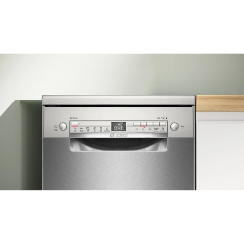 Série 4, Lave-vaisselle pose-libre, 45 cm, Acier brossé anti-traces BOSCH SPS4EMI17E