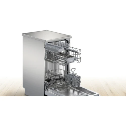 Série 4, Lave-vaisselle pose-libre, 45 cm, Acier brossé anti-traces BOSCH SPS4EMI17E