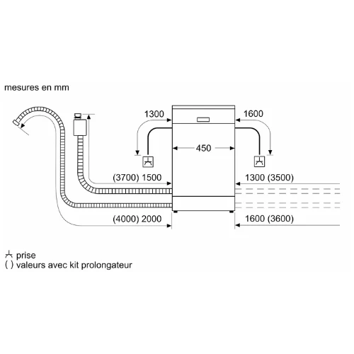 Série 4, Lave-vaisselle pose-libre, 45 cm, Acier brossé anti-traces BOSCH SPS4EMI17E