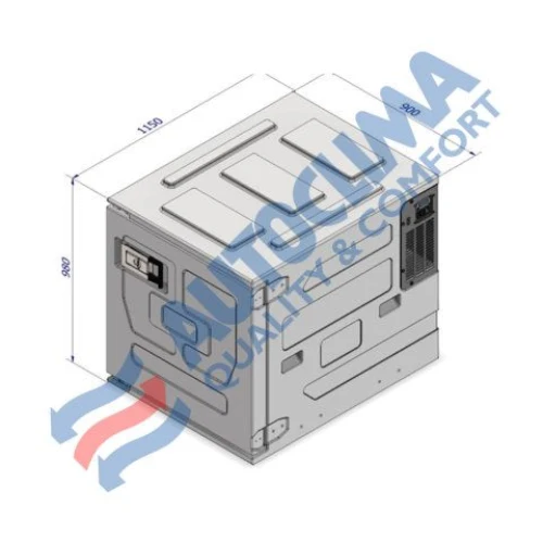 Conteneur réfrigéré autonome – C-Box 460 L – 12V / 230V + Battery Mode Indel B 10101198