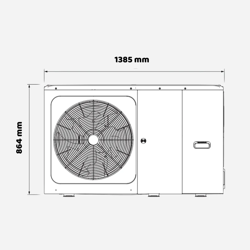 Pompe à chaleur air-eau Clivet EDGE EVO 2.0 - EXC 12 kW Triphasé R32