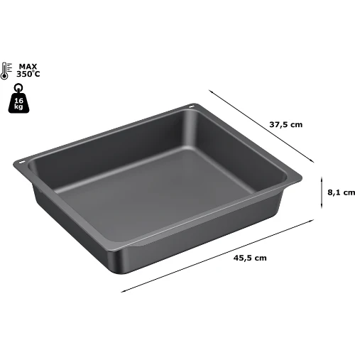 Lèchefrite professionnelle pour four, 81 x 455 x 375 mm, BOSCH HEZ633073
