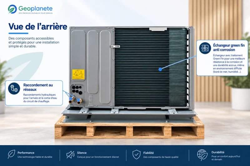 Pompe à chaleur air-eau Airwell WELLEA M HT R290 - 6 kW Monophasé
