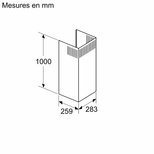 Extension de la cheminée BOSCH DWZ0BX6K1