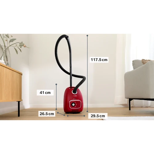 Série 4, Aspirateur avec sac, Rouge BOSCH BGB41RD3H