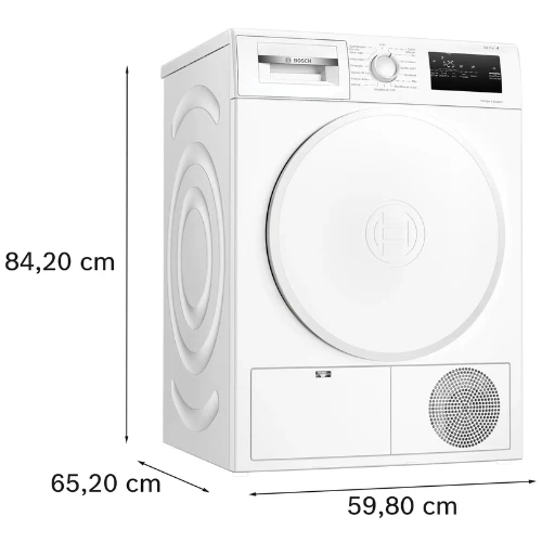 Série 4, Sèche-linge pompe à chaleur, 8 kg BOSCH WTH8300DFR