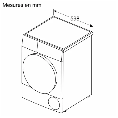 Série 4, Sèche-linge pompe à chaleur, 8 kg BOSCH WTH8300DFR