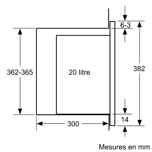 Série 4, Micro-ondes intégrable, Blanc BOSCH BFL523MW1F