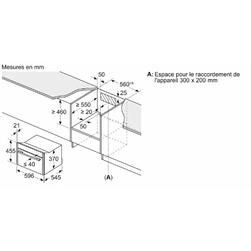 N 70, Micro-ondes intégrable, 60 x 45 cm, Inox NEFF C24GR3XN1