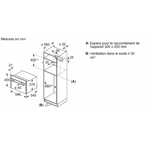 N 70, Micro-ondes intégrable, 60 x 45 cm, Inox NEFF C24GR3XN1
