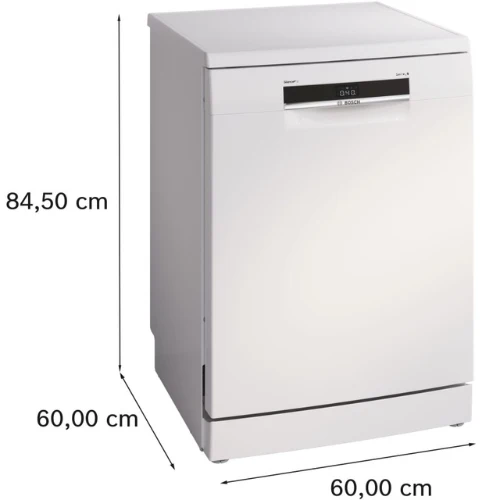 Série 6, Lave-vaisselle pose-libre, 60 cm, Blanc BOSCH SMS6ZCW12F