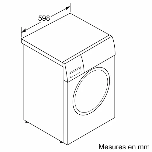 Série 2, Lave-linge front, 7 kg, 1400 trs/min BOSCH WGE02407FR(F)
