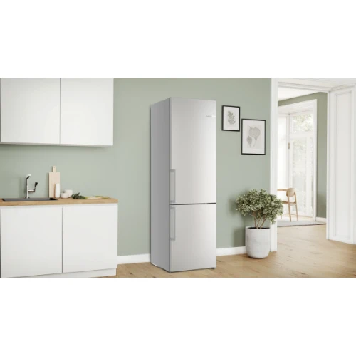Série 6, Réfrigérateur combiné pose-libre, 203 x 60 cm, Acier brossé anti-traces, Total No Frost BOSCH KGN39AIAU