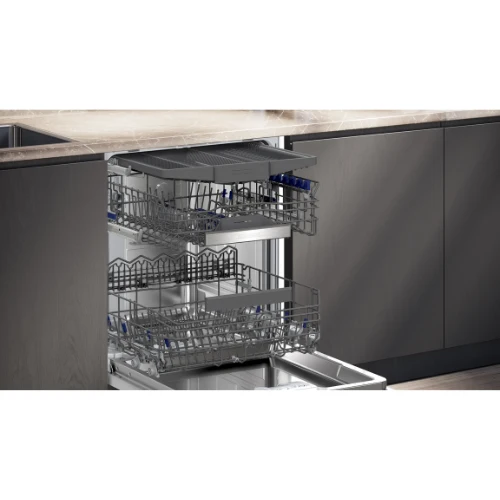 iQ500, Lave-vaisselle encastrable avec bandeau, 60 cm, Acier brossé SIEMENS SN55ES12CE