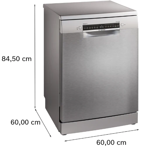 Série 4, Lave-vaisselle pose-libre, 60 cm, Acier brossé anti-traces BOSCH SMS4ECI26E