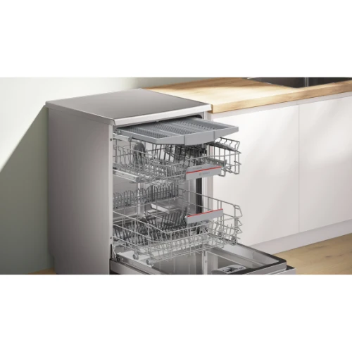 Série 4, Lave-vaisselle pose-libre, 60 cm, Acier brossé anti-traces BOSCH SMS4ECI26E