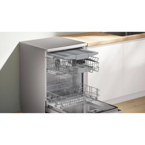 Série 2, Lave-vaisselle pose-libre, 60 cm, Acier brossé anti-traces BOSCH SMS2HVI02E