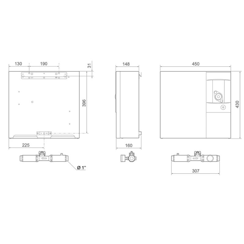 Pompe à chaleur air-eau Atlantic Ixtra M Compact 12 kW Triphasé