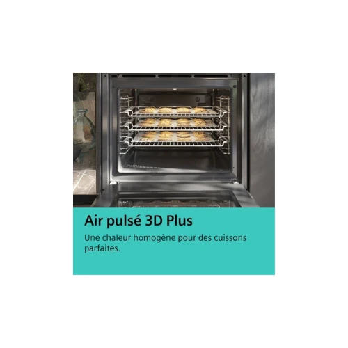 iQ500, Four intégrable avec fonction vapeur, 60 x 60 cm, Inox SIEMENS HR578GFS7F
