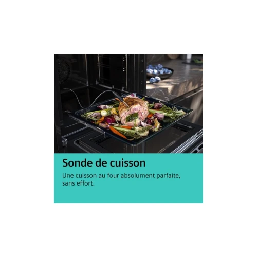 iQ500, Four intégrable avec fonction vapeur, 60 x 60 cm, Inox SIEMENS HR578GFS7F