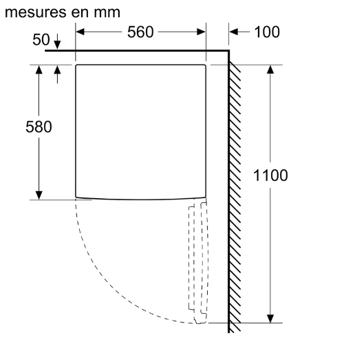 Série 2, Congélateur sous plan, 85 x 56 cm, Blanc BOSCH GTV15NWEB