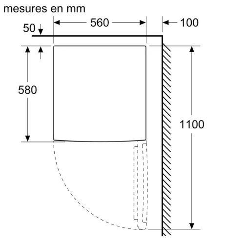Série 2, Réfrigérateur Table top, Blanc BOSCH KTR15NWEB