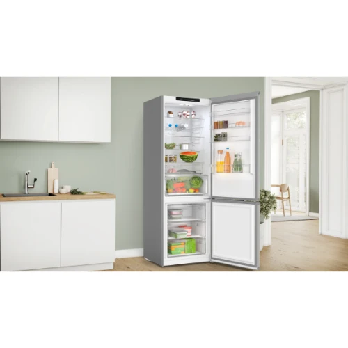 Série 4, Réfrigérateur combiné pose-libre, 203 x 70 cm, Couleur inox BOSCH KGN492LDF
