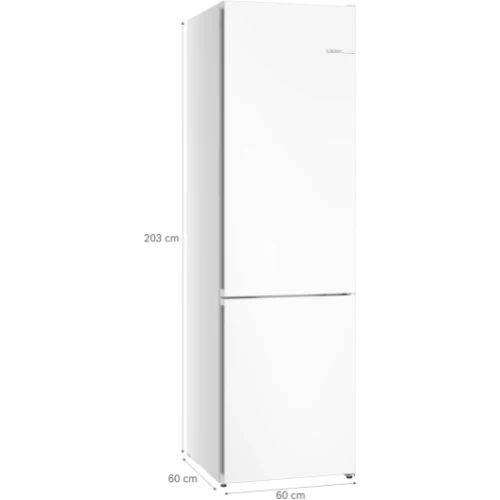Série 4, Réfrigérateur combiné pose-libre, 203 x 60 cm, Blanc BOSCH KGN392WCF