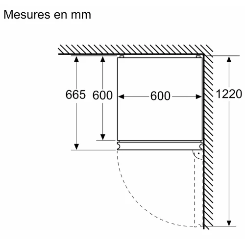 Série 4, Réfrigérateur combiné pose-libre, 186 x 60 cm, Blanc KGN362WDF